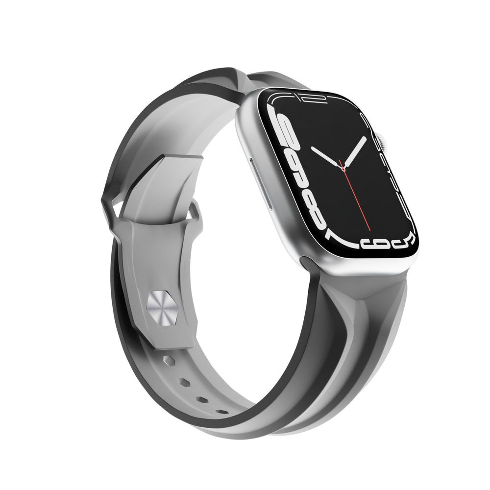 CYBER BAND® Gray Luxury Apple Watch Band (front)