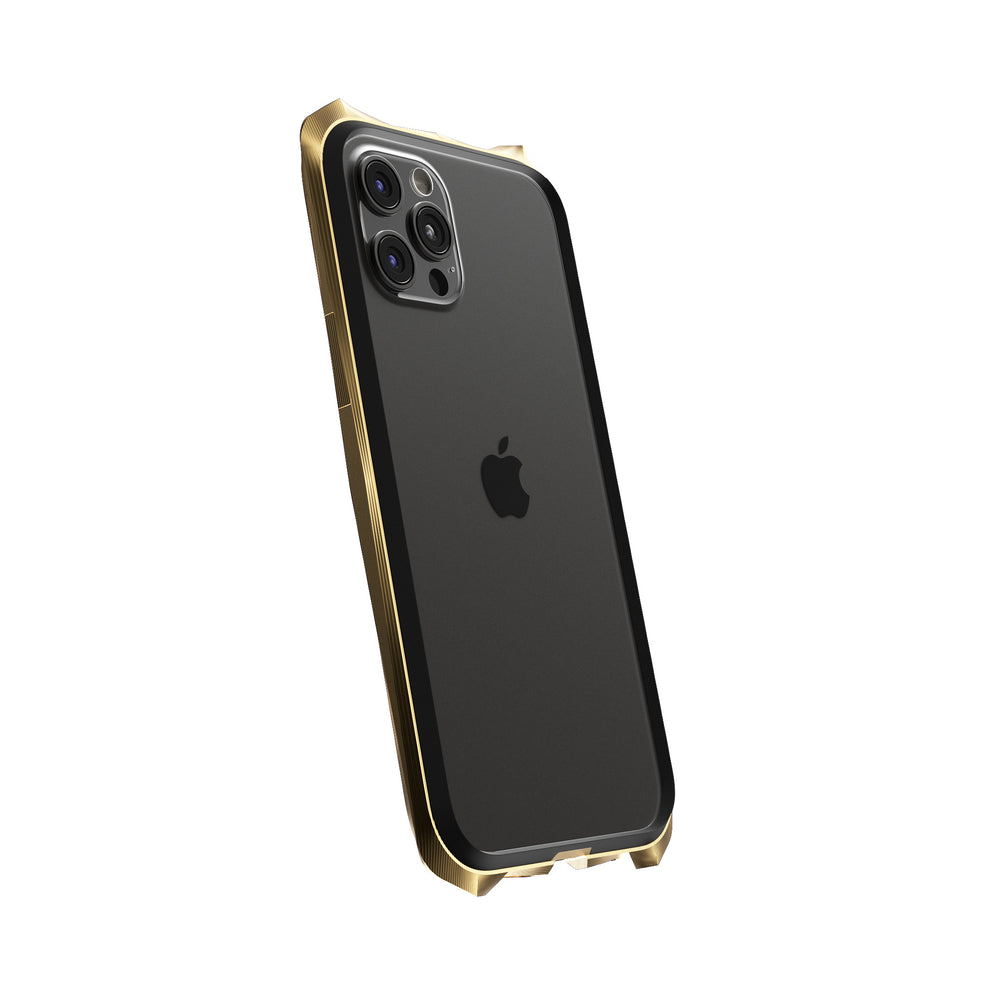 ADVENT® Gold Titanium Luxury iPhone 12 Pro Case (back 1)