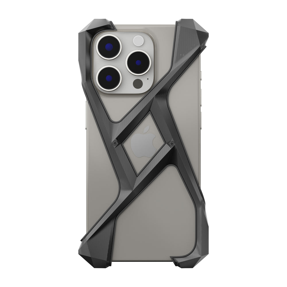 ALTER EGO® Stealth Titanium Luxury iPhone 15 Pro Case (back 2)