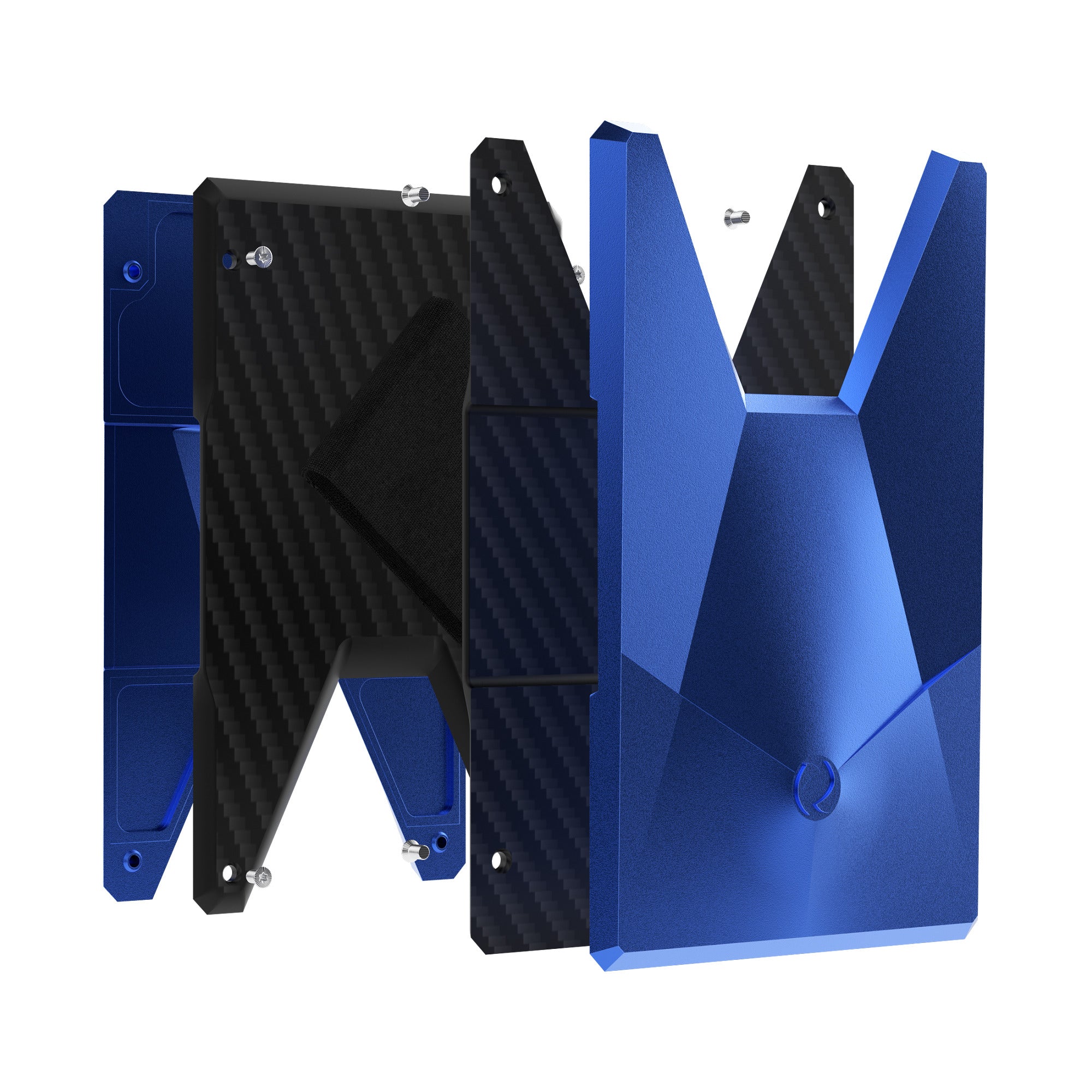VANDIUM Blue Aluminium Metal Card Wallet | Designer Card Holders