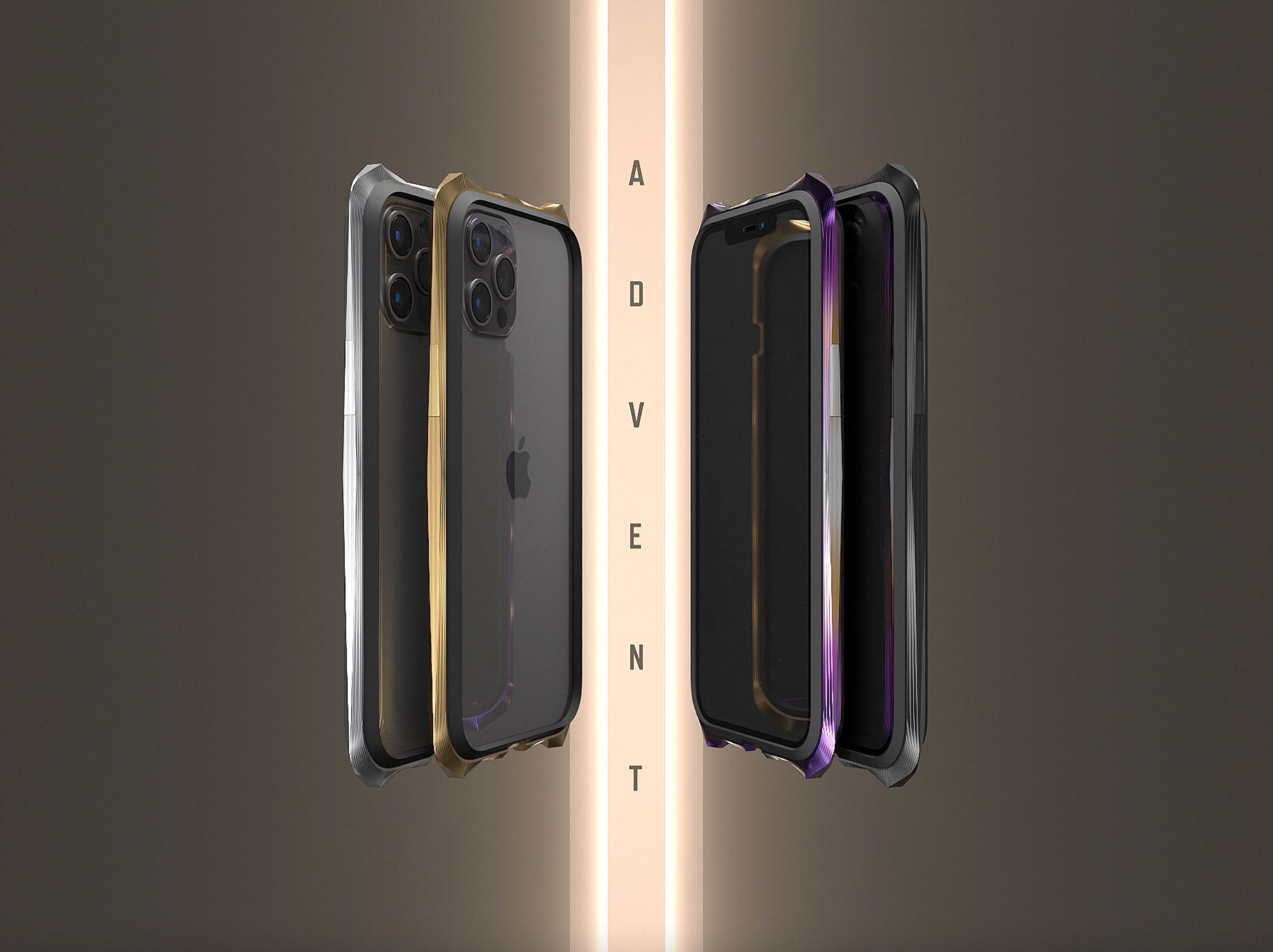 ADVENT® Gold Titanium iPhone 12 Pro Case - GRAY®