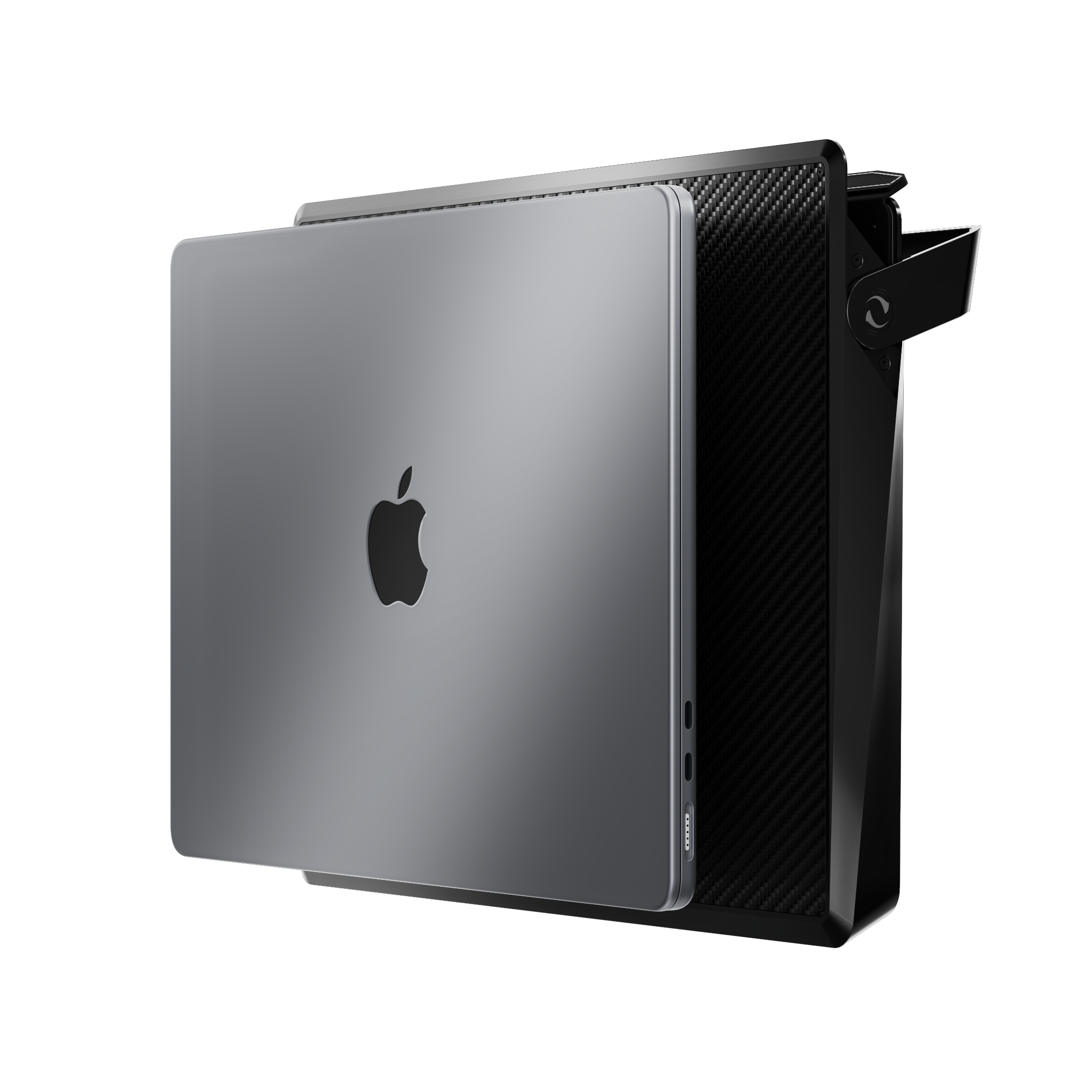 ZYRA® Gold Aluminium Laptop Case & Stand - GRAY®